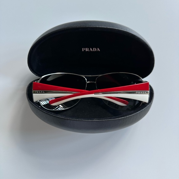 Vintage Prada Sport Sunglasses Red/White - Picture 2 of 9